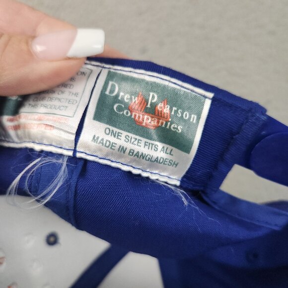 Vintage Chicago Bears Hat Cap Snapback NFL Blue Drew Pearson 90's Football - Picture 10 of 10